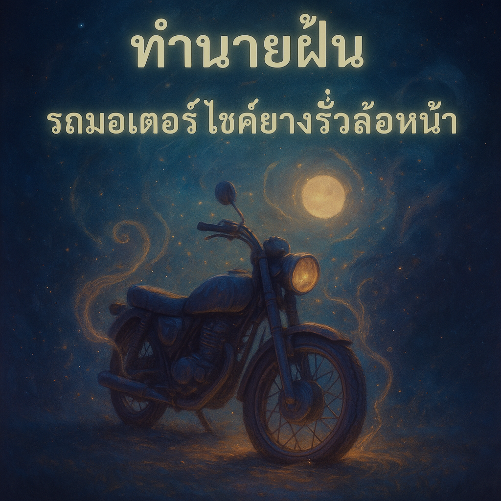 ทำนายฝัน รถมอเตอร์ไซค์ยางรั่วล้อหน้า
